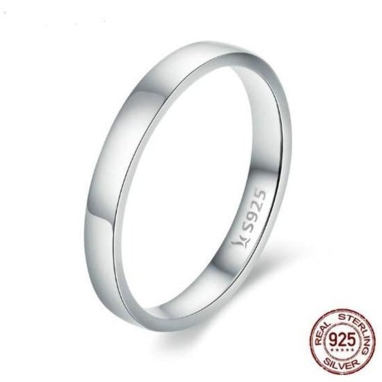 925 Sterling Silver Solid Simple Ring