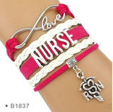 Infinity Love Nurse Charm Bracelet