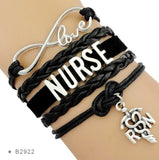 Infinity Love Nurse Charm Bracelet