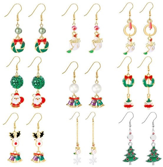 Christmas Ornament Dangle Earrings